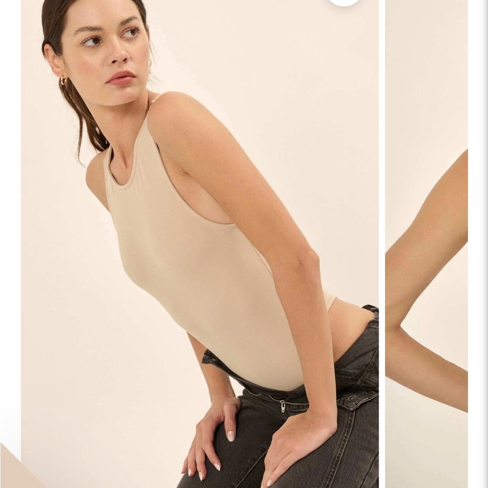 Promise Lifted Fit Sleeveless Racerback Tank Bodysuit - Picture 2 of 6